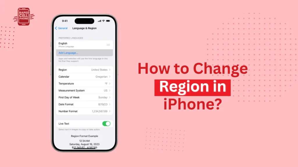 How to Change Region in iPhone