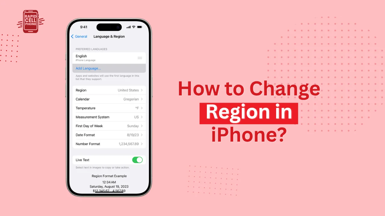 How to Change Region in iPhone