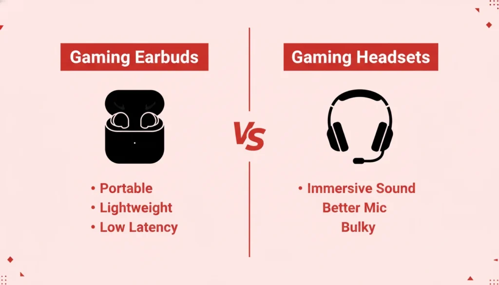 Gaming Earbuds vs Gaming Headset