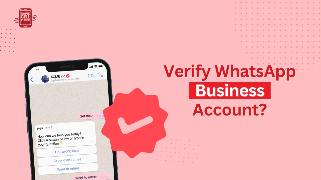 how to verify whatsapp business account